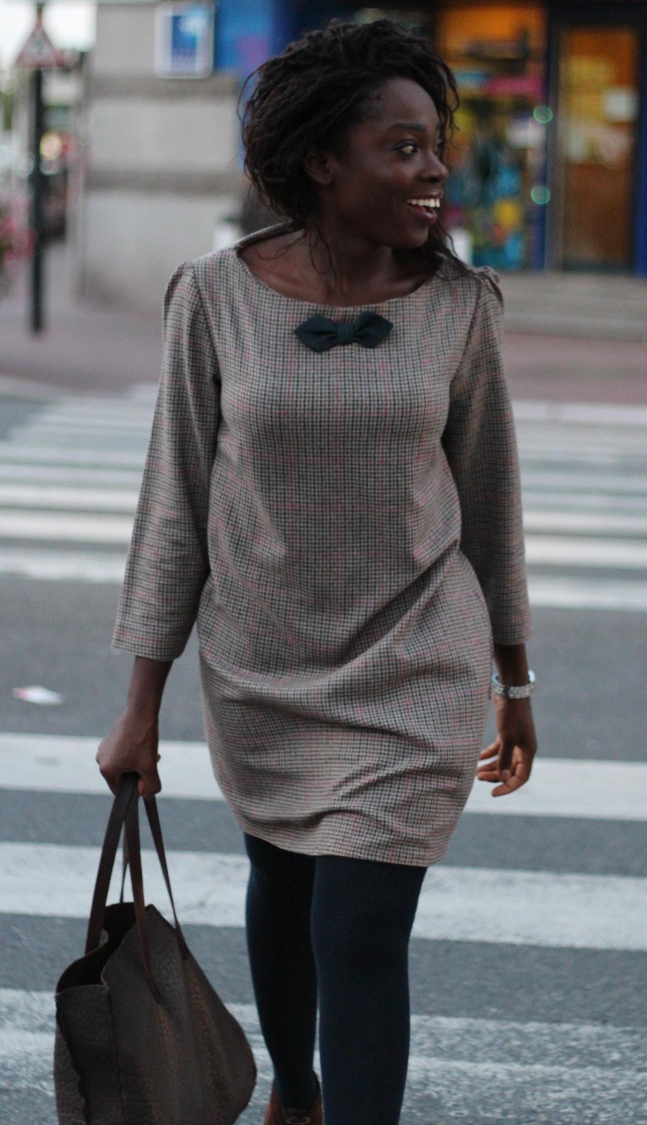 Monsieur pied de poule – Robe – Burda 01/2010