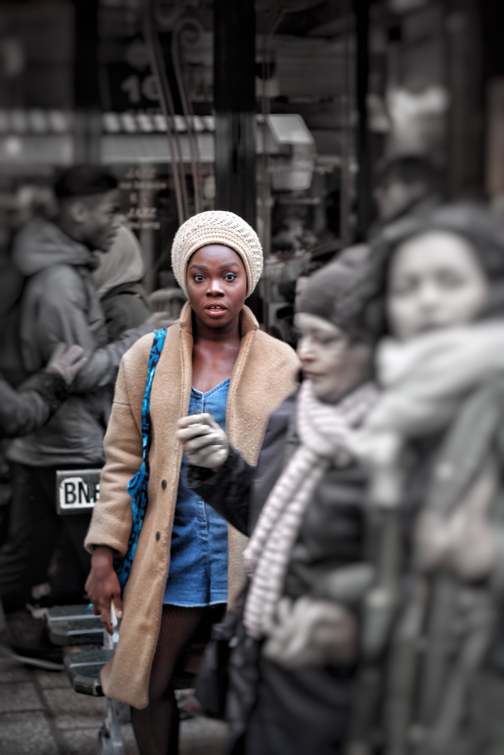 Camel oversized coat